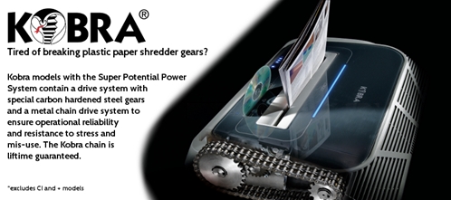 Kobra 270 TS S4 Touch Screen Strip Cut Office Shredder - KOB 270 TSS4
