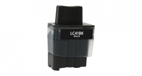 Compatible Brother LC41 Ink Black - Page Yield 500 inkjet cartridge, remanufactured, compatible, printer, ink, lc41bk, brother dcp-110c, dcp-120c; intellifax-1840c, intellifax-1940cn, intellifax-2440c; mfc-210c, mfc-420cn, mfc-620cn, mfc-640cw, mfc-820cw, mfc-3240c, mfc-3340cn,  mfc-5440cn, mfc-5840cn - inkjet cartridge, black