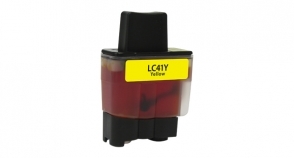Compatible Brother LC41 Ink Yellow - Page Yield 400 inkjet cartridge, remanufactured, compatible, printer, ink, lc41y, brother dcp-110c, dcp-120c; intellifax-1840c, intellifax-1940cn, intellifax-2440c; mfc-210c, mfc-420cn, mfc-620cn, mfc-640cw, mfc-820cw, mfc-3240c, mfc-3340cn, mfc-5440cn, mfc-5840cn - inkjet cartridge, yellow