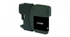 Compatible Brother LC61 Ink Black - Page Yield 450 inkjet cartridge, remanufactured, compatible, printer, ink, lc61b, brother dcp-165c, dcp-375cw, dcp-385c, dcp-395cw, dpc-585cw; mfc-250c, mfc-255cw, mfc-290c, mfc-295cn, mfc-490cw, mfc-495cw, mfc-5490cn, mfc-5890cn, mfc-6490cw, mfc-6890cdw, mfc-790cw, mfc-795cw, mfc-990cw, mfc-j220 - black
