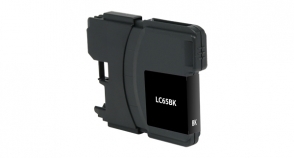 Compatible Brother LC65 Ink Black High Yield - Page Yield 900 inkjet cartridge, remanufactured, compatible, printer, ink, lc65b, brother mfc-5890cn / 6490cw / 6890cdw - black (high yield)