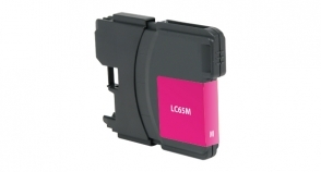 Compatible Brother LC65 Ink Magenta High Yield - Page Yield 750 inkjet cartridge, remanufactured, compatible, printer, ink, lc61m / lc65m, brother dcp-165c, dcp-375cw, dcp-385c, dcp-395cw, dpc-585cw; mfc-250c, mfc-255cw, mfc-290c, mfc-295cn, mfc-490cw, mfc-495cw, mfc-5490cn, mfc-5890cn, mfc-6490cw, mfc-6890cdw, mfc-790cw, mfc-795cw, mfc-990cw - magenta (high yield)