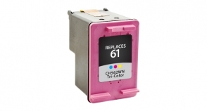 Compatible InkJet 61 Tri-Color - Page Yield 165 inkjet cartridge, remanufactured, compatible, printer, ink, ch562wn (#61), hp 61 - deskjet 1000, 1050, 1055, 2050, 3000, 3050, 3050a, 3052a, 3054a - tri-color