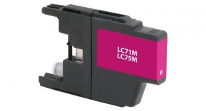 Compatible InkJet Brother LC75 Magenta High Yield - Page Yield 600 inkjet cartridge, remanufactured, compatible, printer, ink, lc71m / lc75m, brother mfc-j280w, mfc-j425w, mfc-j430w, mfc-j435w, mfc-j625w, mfc-j825dw, mfc-j835dw, mfc-j5910dw, mfc-j6510dw, mfc-j6710dw, mfc-j6910dw - inkjet cartridge, magenta, (high yield)