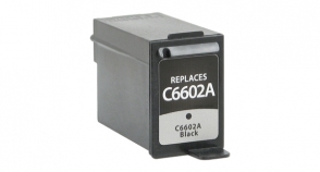 Compatible InkJet C6602A Black inkjet cartridge, remanufactured, compatible, printer, ink, c6602a, hp addmaster ij6000, ij6080, ij6160 - black