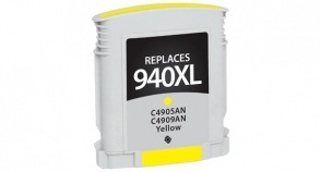 Compatible 940XL Yellow Chipped - Page Yield 140 inkjet cartridge, remanufactured, compatible, printer, ink, c4905an / c4909an (#940xl), hp 940xl - officejet pro 8000, 8000 wireless, 8500, 8500 premier, 8500 wireless, 8500a, 8500a premium; officejet plus 8500a hy - yellow - chipped