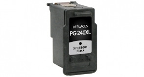 Compatible Canon PG-240XL Ink Black - Page Yield 300 inkjet cartridge, remanufactured, compatible, printer, ink, 5206b001 (pg-240xl), canon pixma photo all-in-one printers mg2120, mg2220, mg3120, mg3220, mg3520, mg4120, mg4220; pixma office all-in-one mx372, mx392, mx432, mx439, mx452, mx512, mx522 (pg-240xl) - black - high yield
