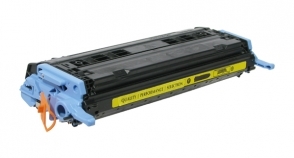 Compatible 1600/2600 Toner Yellow - Page Yield 2000 laser toner cartridge, remanufactured, compatible, color laser printer, q6002a (124a), hp color lj 2600, 2605, 1600 series, cm1015 mfp, cm1017 mfp - yellow