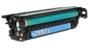 Compatible CM4540 Toner Cyan - Page Yield 12500 laser toner cartridge, remanufactured, compatible, color laser printer, cf031a (646a), hp color laserjet cm4540, cm4540f, fskm - cyan