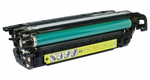 Compatible CM4540 Toner Yellow - Page Yield 12500 laser toner cartridge, remanufactured, compatible, color laser printer, cf032a (646a), hp color laserjet cm4540, cm4540f, fskm - yellow