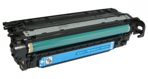 Compatible M551/M575 Toner Cyan - Page Yield 6000 laser toner cartridge, remanufactured, compatible, color laser printer, ce401a (507a), hp color lj enterprise 500 color m575dn, 500 color m575f, m551dn, m551n, m551xh - cyan