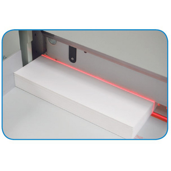 Formax Cut-True 27S Semi-Automatic Electric Paper Cutter - LED Cutting Line - Shows exactly where the blade will cut, allowing for precise adjustments
