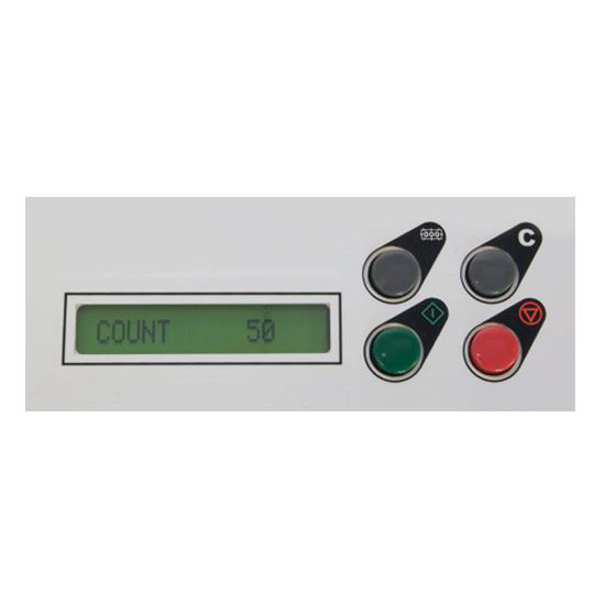 Easy-To-Use LCD control panel with resettable counter