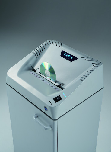 Auto Start & CD Shredding Automatic Start/Stop through electronic eyes. Integrated flap for CDs, DVDs, Floppy Disks and Smart Cards shredding