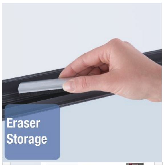 Quartet InView Custom Whiteboards - Eraser Storage