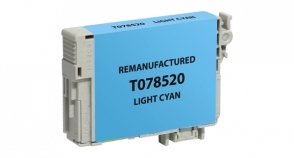 Compatible EPSON 78 Light Cyan - Page Yield 430 inkjet cartridge, remanufactured, compatible, printer, ink, t078520, epson r260, r280, r380, rx580, rx595, rx680 - light cyan
