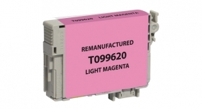 Compatible EPSON 99 Light Magenta - Page Yield 450 inkjet cartridge, remanufactured, compatible, printer, ink, t099620, epson artisan aio  700, 710, 725, 730, 800, 810, 835, 837 - light magenta