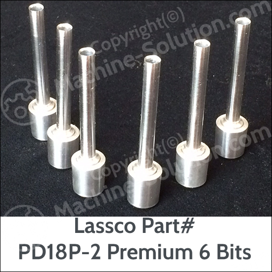 Lassco PD18P-2 Premium 1/8in Package of 6 Drill Bits (2in Drilling Capacity) Lassco PD18P-2 Premium 1/8in Package of 6 Drill Bits (2in Drilling Capacity) 