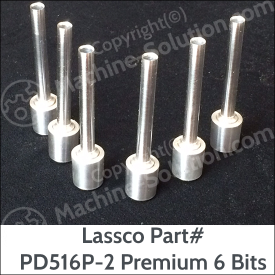 Lassco PD516P-2 Premium 5/16in Package of 6 Drill Bits (2in Drilling Capacity) Lassco PD516P-2 Premium 5/16in Package of 6 Drill Bits