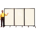 Screenflex CRD3 Clear Room Divider 3 Panel (10 Long) Screenflex CRD3 Clear Room Divider 3 Panel (10 Long), screenflex 3 panel clear divider