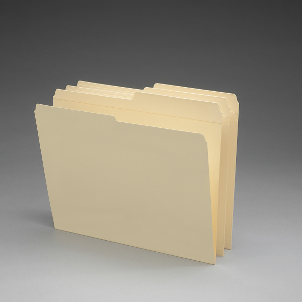 Smead 10326 Manila Folders with Reinforced Tab (Bundle: 5 BX) Out Guides