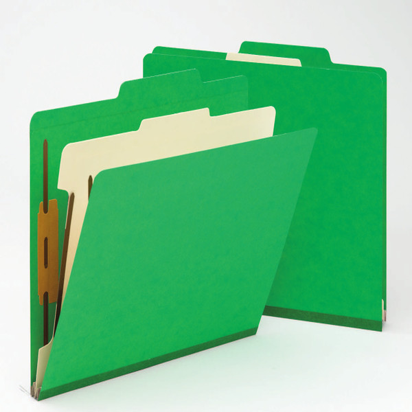 Smead 13702 Manila and Colored Classification Folders (Bundle: 5 BX) Two Pocket Folder