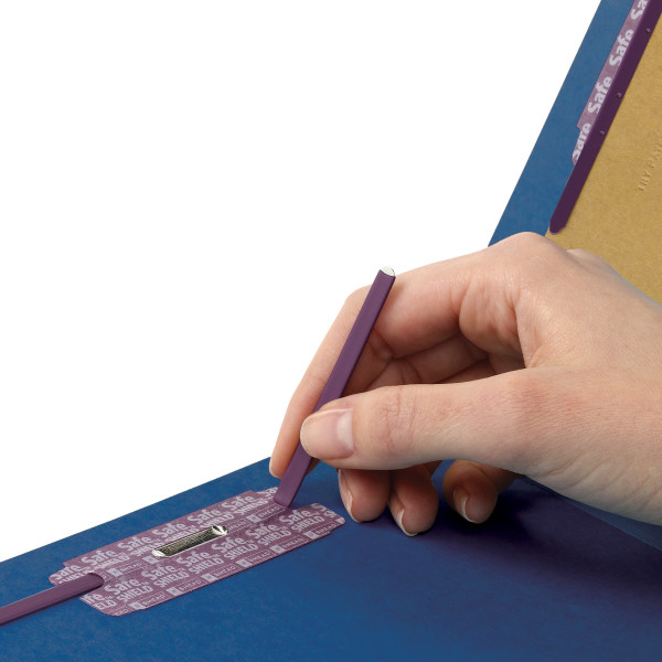 Smead 14077 Pressboard Classification Folders with Pocket-Style Dividers and SafeSHIELD Coated Fastener Technology File Pocket