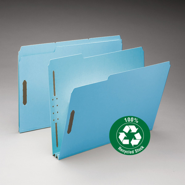 Smead 15001 100% Recycled Pressboard Fastener Folders File Folders