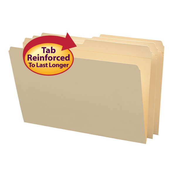 Smead 15326 Manila Folders with Reinforced Tab (Bundle: 5 BX) File Guides