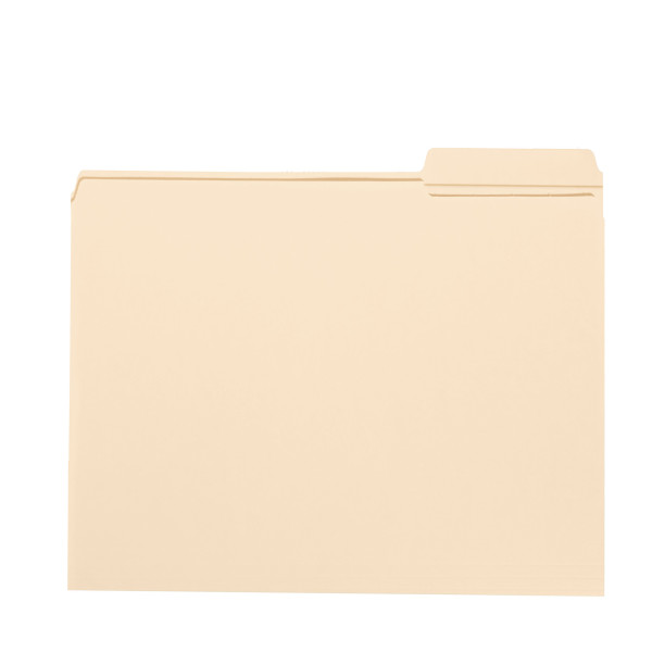 Smead 15337 Manila Folders with Reinforced Tab File Folders