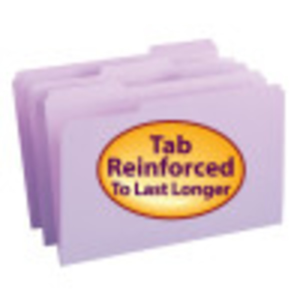 Smead 17434 Colored Folders with Reinforced Tab File Labels