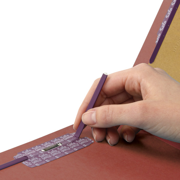 Smead 19079 Pressboard Classification Folders with Pocket-Style Dividers and SafeSHIELD Coated Fastener Technology File Labels