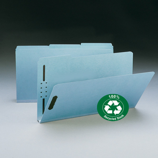 Smead 20000 100% Recycled Pressboard Fastener Folders Classification Folders