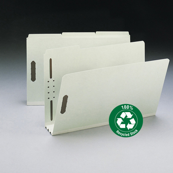 Smead 20005 100% Recycled Pressboard Fastener Folders Classification Folders