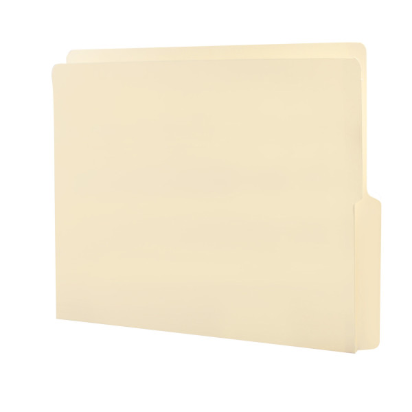 Smead 24128 End Tab Manila Folders with Shelf-Master Reinforced Tab Classification Folders