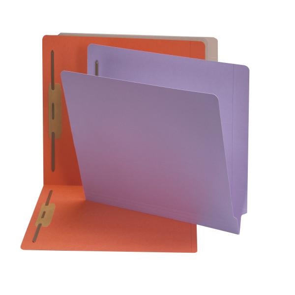 Smead 25540 End Tab Colored Fastener Folders with Shelf-Master Reinforced Tab Classification Folders
