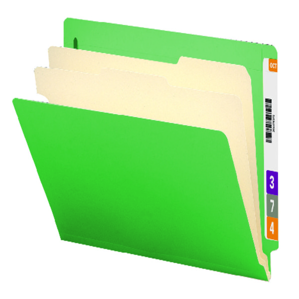 Smead 26837 End Tab Manila and Colored Classification Folders (Bundle: 5 BX) Hanging Folders