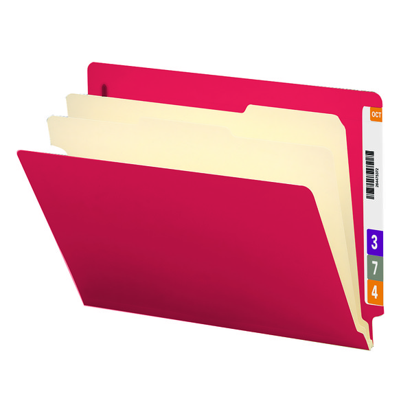 Smead 26838 End Tab Manila and Colored Classification Folders (Bundle: 5 BX) Hanging Folders