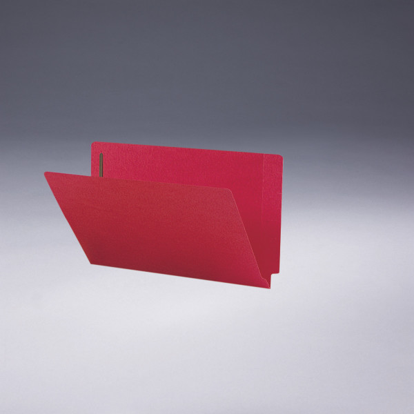 Smead 28740 End Tab Colored Fastener Folders with Shelf-Master Reinforced Tab Classification Folders