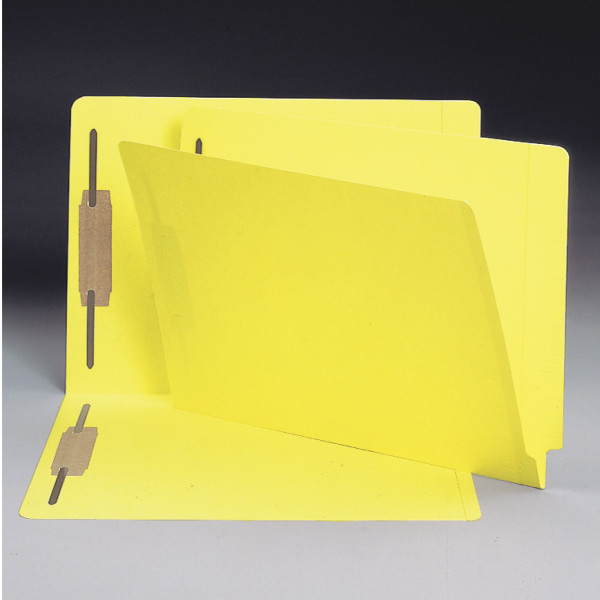 Smead 28940 End Tab Colored Fastener Folders with Shelf-Master Reinforced Tab Classification Folders