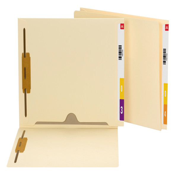 Smead 34101 End Tab Fastener Folder with Full Pocket Classification Folders
