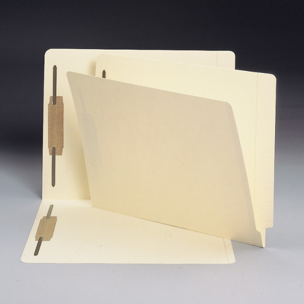 Smead 34125 End Tab Fastener Folders with Shelf-Master Reinforced Tab Classification Folders