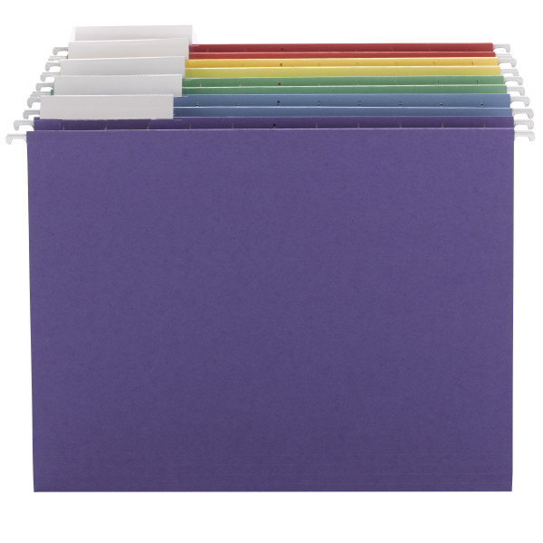 Smead 64020 Colored Hanging Folders with 1/3-Cut tabs Poly Pouch