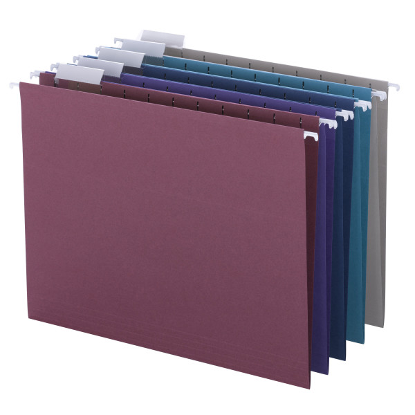 Smead 64056 Colored Hanging Folders with Tabs Smartstrip