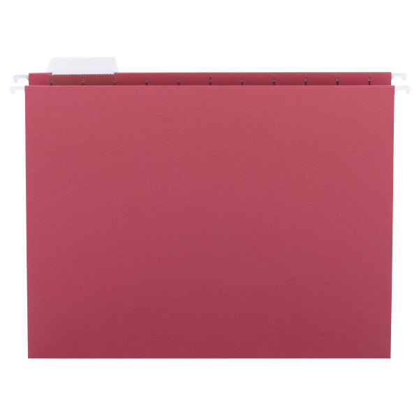 Smead 64067 Colored Hanging Folders with Tabs Antimicrobial File Pockets