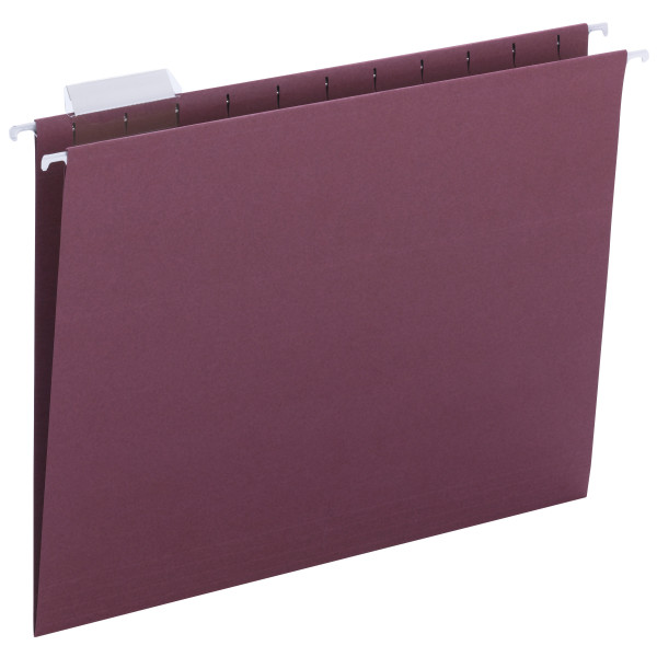 Smead 64073 Colored Hanging Folders with Tabs File Pocket