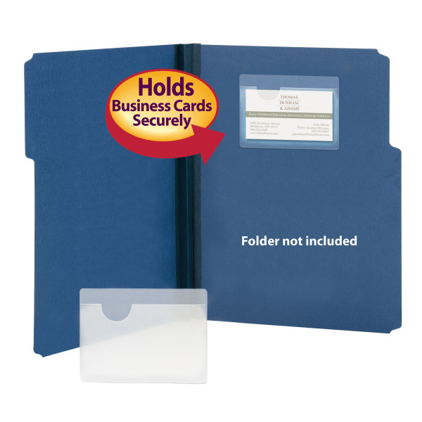 Smead 68123 Self-Adhesive Poly Pockets Pocket Folder