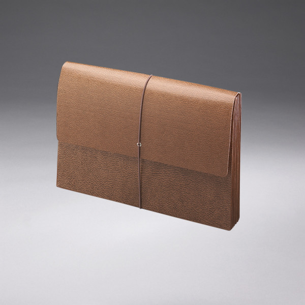 Smead 71376 Leather-Like Expanding Wallets with Elastic Cord Folders