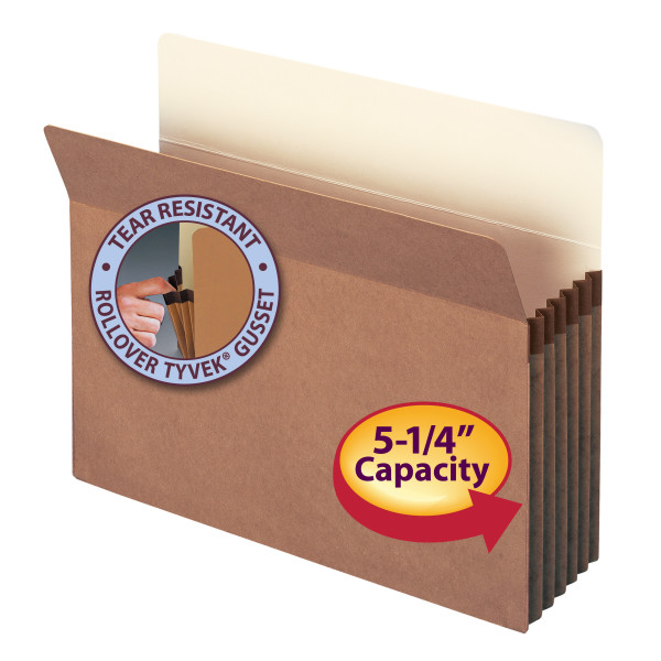 Smead 73810 Redrope File Pockets Expanding File