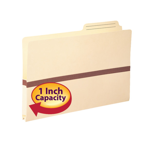 Smead 76487 Manila File Pockets with 2/5-Cut Tab 1-31 Folders